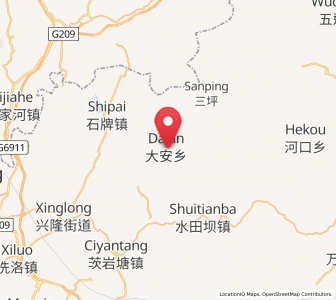 Map of Da’anping, Hunan