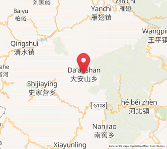 Map of Da’anshan, Beijing