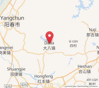Map of Daba, Guangdong