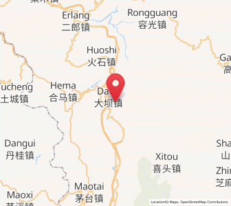 Map of Daba, Guizhou