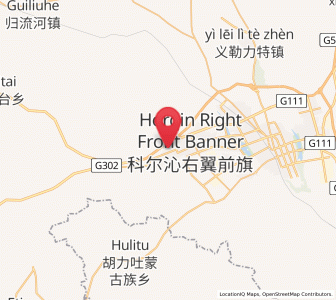 Map of Dabagou, Inner Mongolia