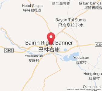 Map of Daban, Inner Mongolia