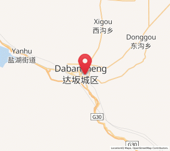 Map of Dabancheng, Xinjiang