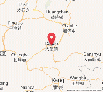 Map of Dabao, Gansu