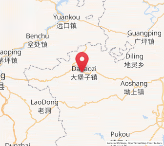Map of Dabaozi, Hunan
