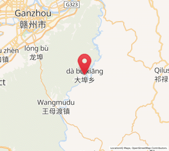 Map of Dabu, Jiangxi