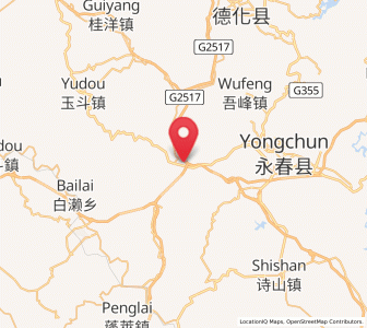 Map of Dabu, Fujian