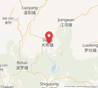 Map of Dabu, Guangdong