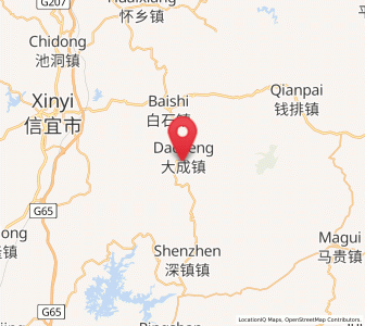 Map of Dacheng, Guangdong