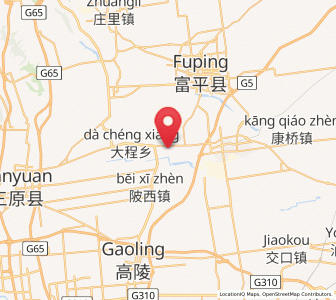 Map of Dacheng, Shaanxi