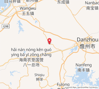Map of Dacheng, Hainan