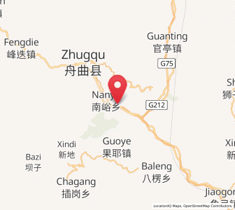 Map of Dachuan, Gansu