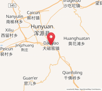 Map of Daciyao, Shanxi