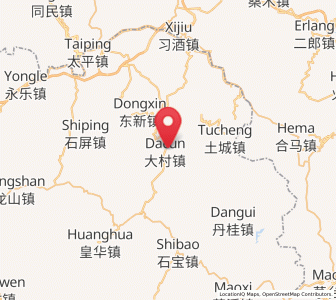 Map of Dacun, Sichuan