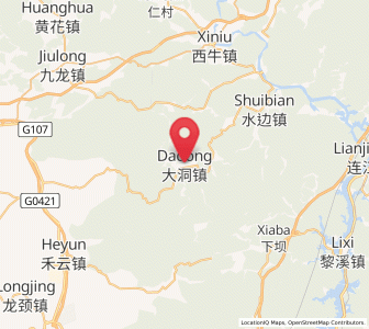 Map of Dadong, Guangdong