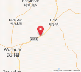 Map of Dadoupu, Inner Mongolia