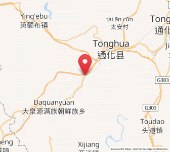 Map of Daduling, Jilin