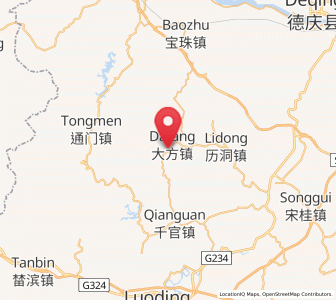 Map of Dafang, Guangdong