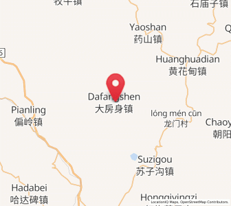 Map of Dafangshen, Liaoning
