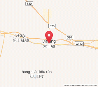 Map of Dafeng, Xinjiang