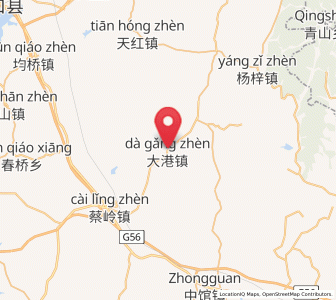 Map of Dagang, Jiangxi