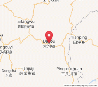 Map of Dagou, Gansu