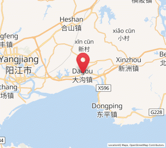 Map of Dagou, Guangdong