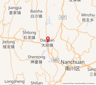 Map of Daguan, Chongqing