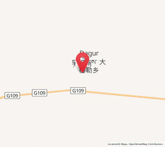 Map of Dagur, Qinghai