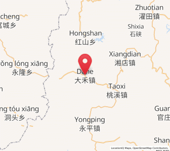 Map of Dahe, Fujian