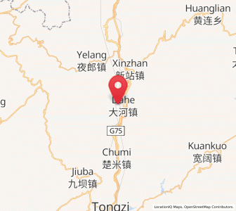 Map of Dahe, Guizhou
