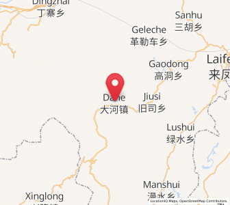 Map of Dahe, Hubei
