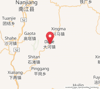 Map of Dahe, Sichuan