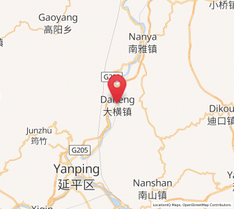 Map of Daheng, Fujian