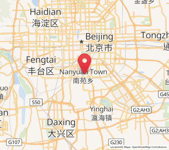 Map of Dahongmen, Beijing