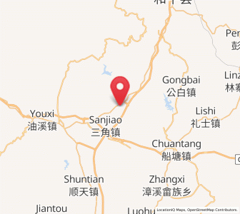 Map of Dahu, Guangdong