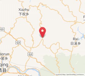 Map of Dahu, Fujian