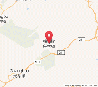 Map of Dahuanggou, Jilin