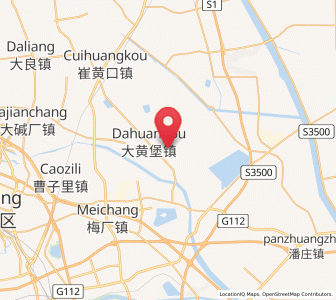 Map of Dahuangpu, Tianjin