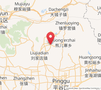 Map of Dahuashan, Beijing