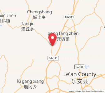 Map of Daifang, Jiangxi