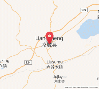 Map of Daihai, Inner Mongolia
