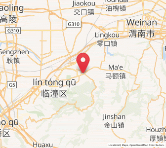Map of Daiwang, Shaanxi