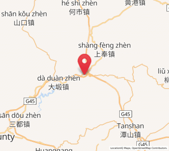 Map of Daixi, Jiangxi