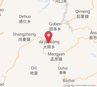 Map of Dajia, Guizhou