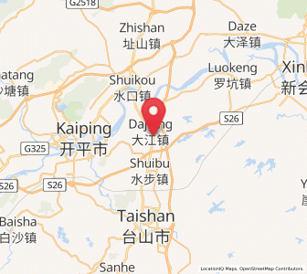 Map of Dajiang, Guangdong