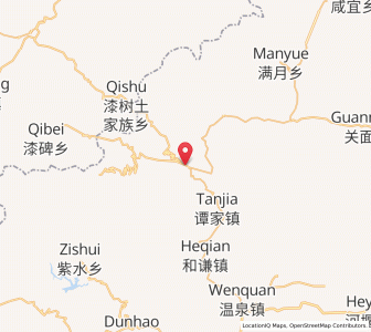 Map of Dajin, Chongqing