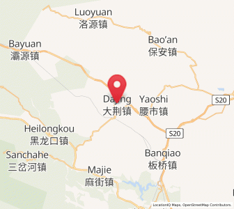 Map of Dajing, Shaanxi