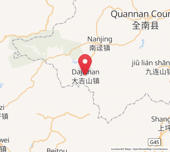 Map of Dajishan, Jiangxi