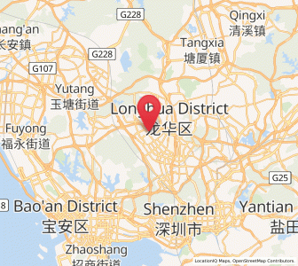 Map of Dalang, Guangdong